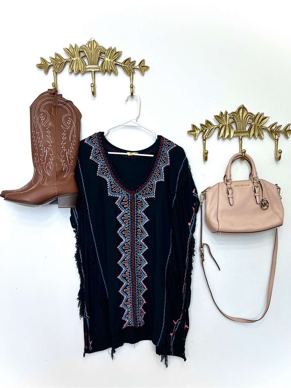 Stylish boho tunic top Xl ptp 27” l 33”